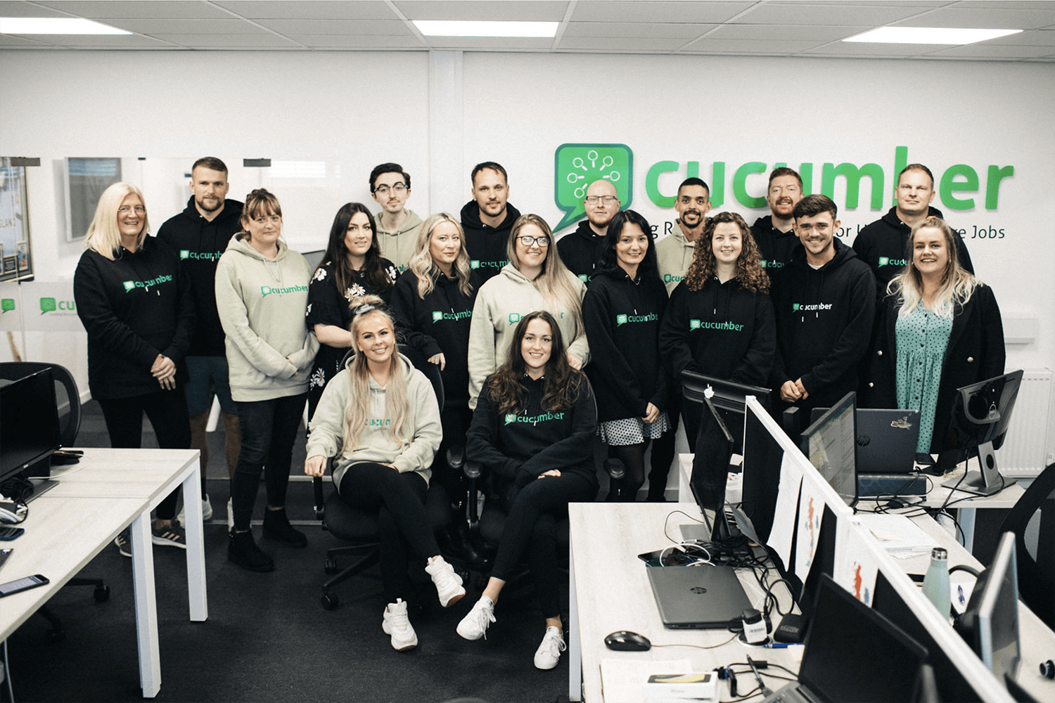 permanent recruitment team at cucumber healthcare